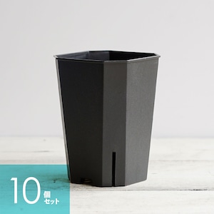 Flat Slit Pot 9cm ブラック 10個セット