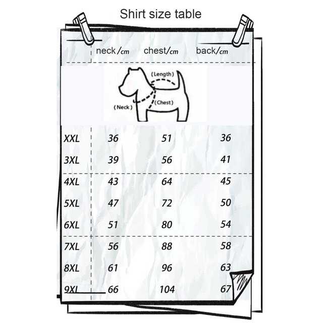 【犬の洋服】新作シャツ　ポップ　2XL～4XL　夏服　犬用品