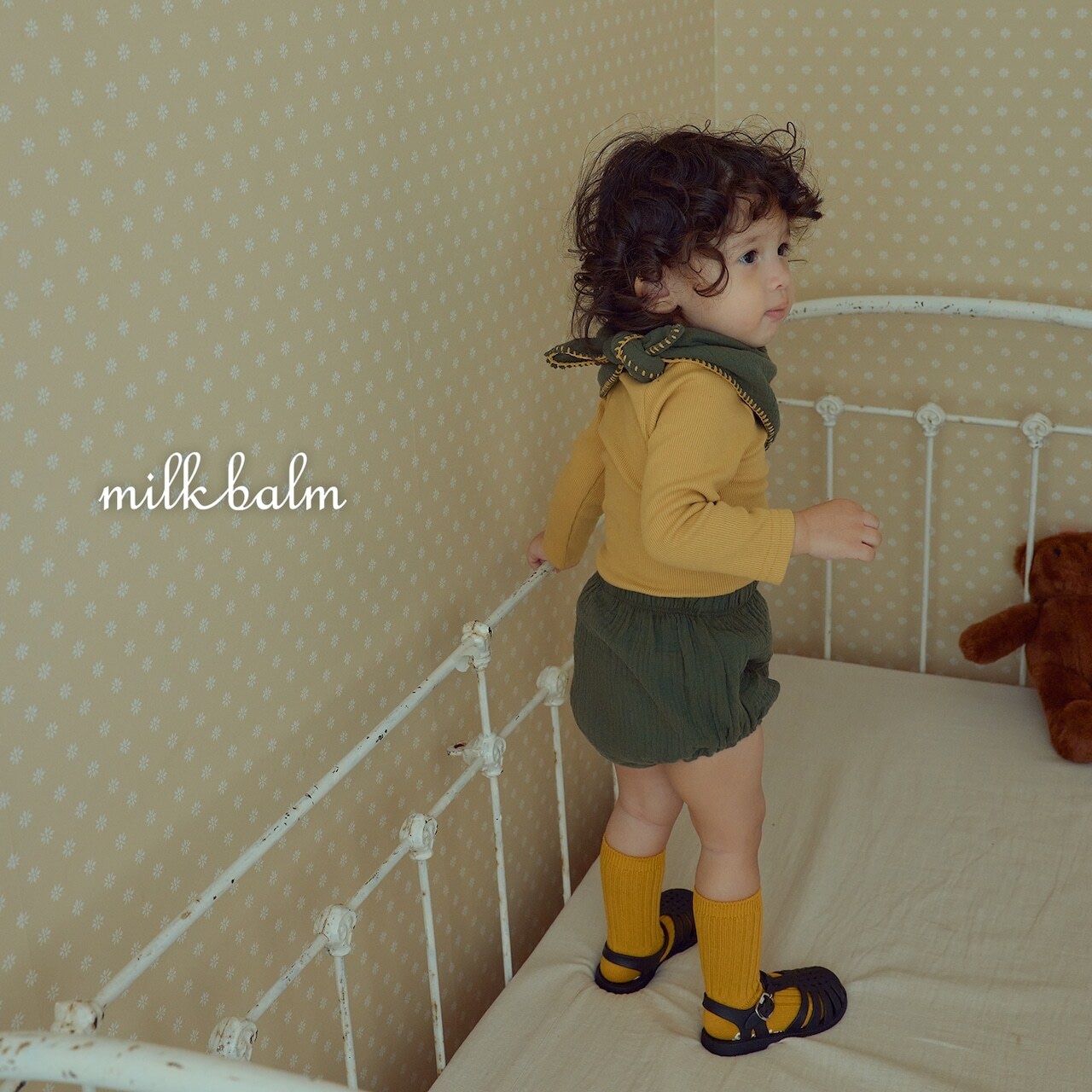 韓国子供服 / 26Autumn / Milkbalm / ボンボンブルマ / 女子服 / ベビー服 / 秋服 *XS~M*