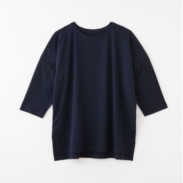 【竹布】 TAKEFU リラックスTシャツ ダークネイビー M～L