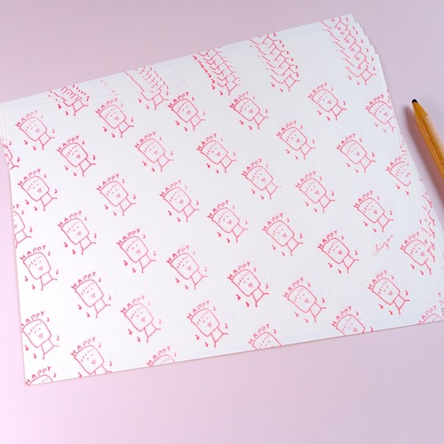 【CHIQON】PAPER IN　A5サイズ 便箋「happy」