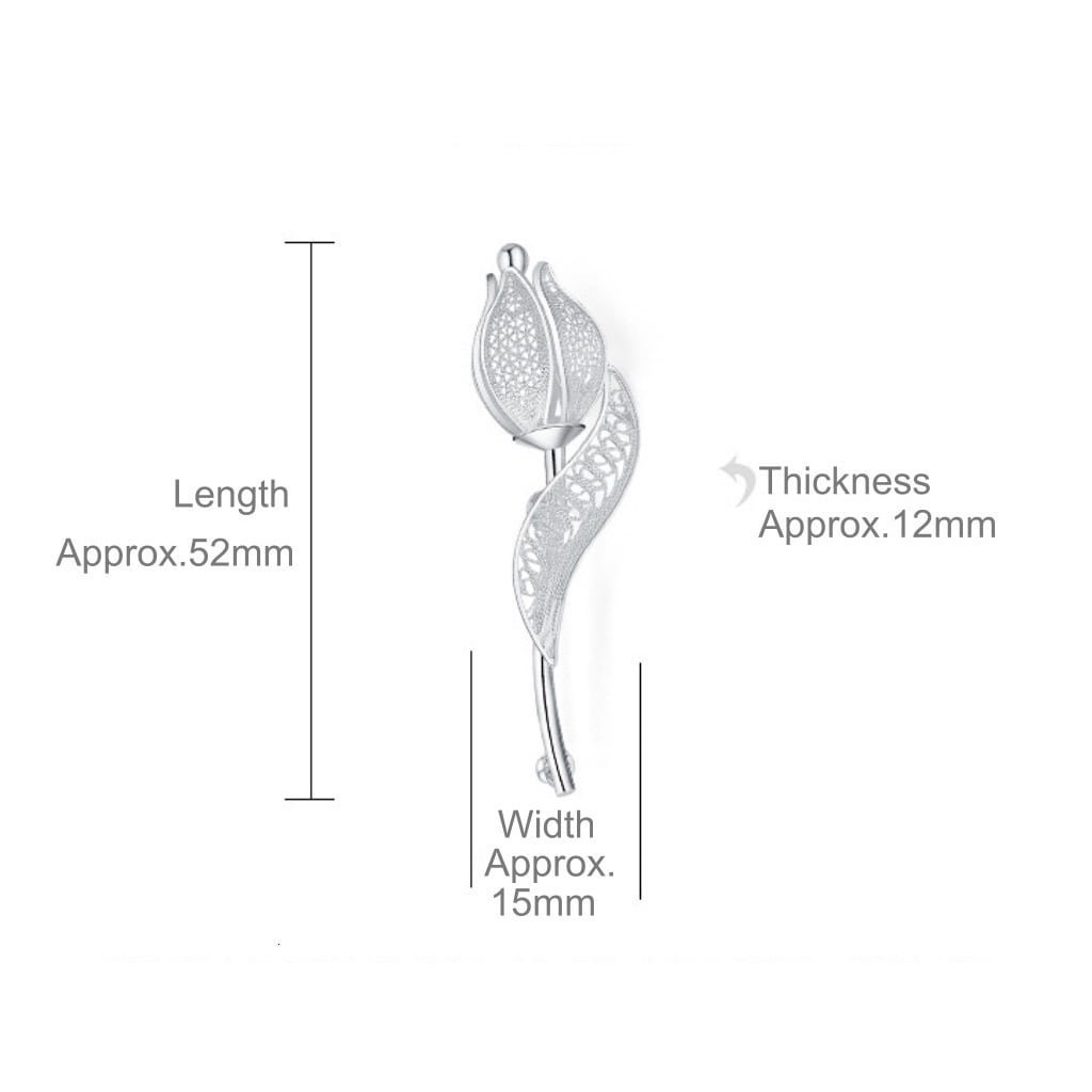 925 Sterling Silver】 Tulip Brooch / スターリングシルバー