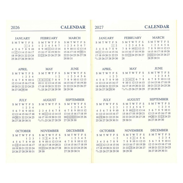 2026 DIARY タフタ・ブラック