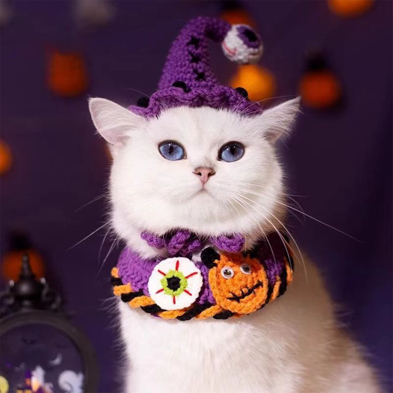 ハロウィン(パープル②)わんちゃん猫ちゃん用スタイ ハロウィン