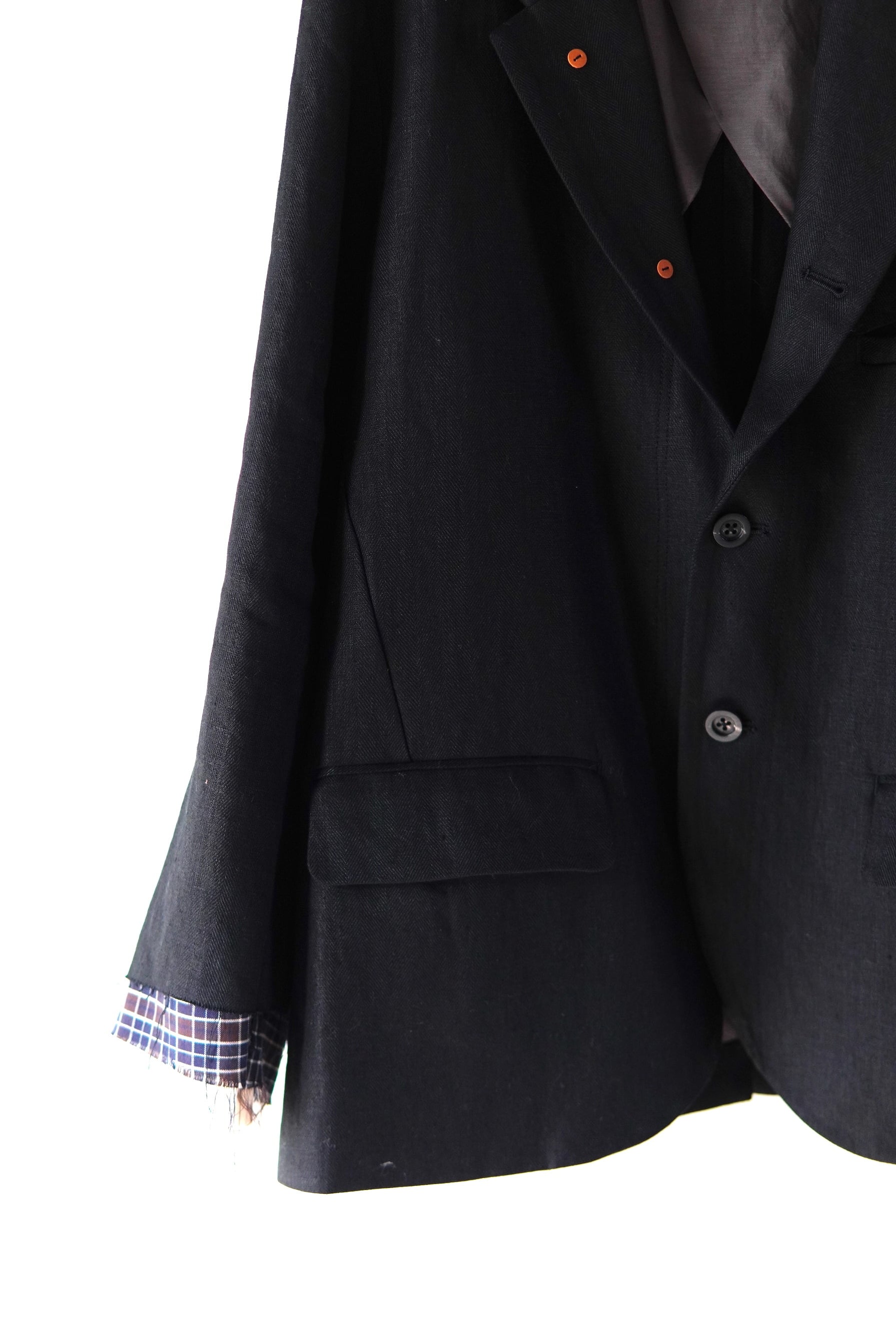 ジャケット・アウター ANCELLM LAYERED TAILORED JACKET(BLACK) LAYERED TAILORED JACKET(BLACK) – ANCELLM
