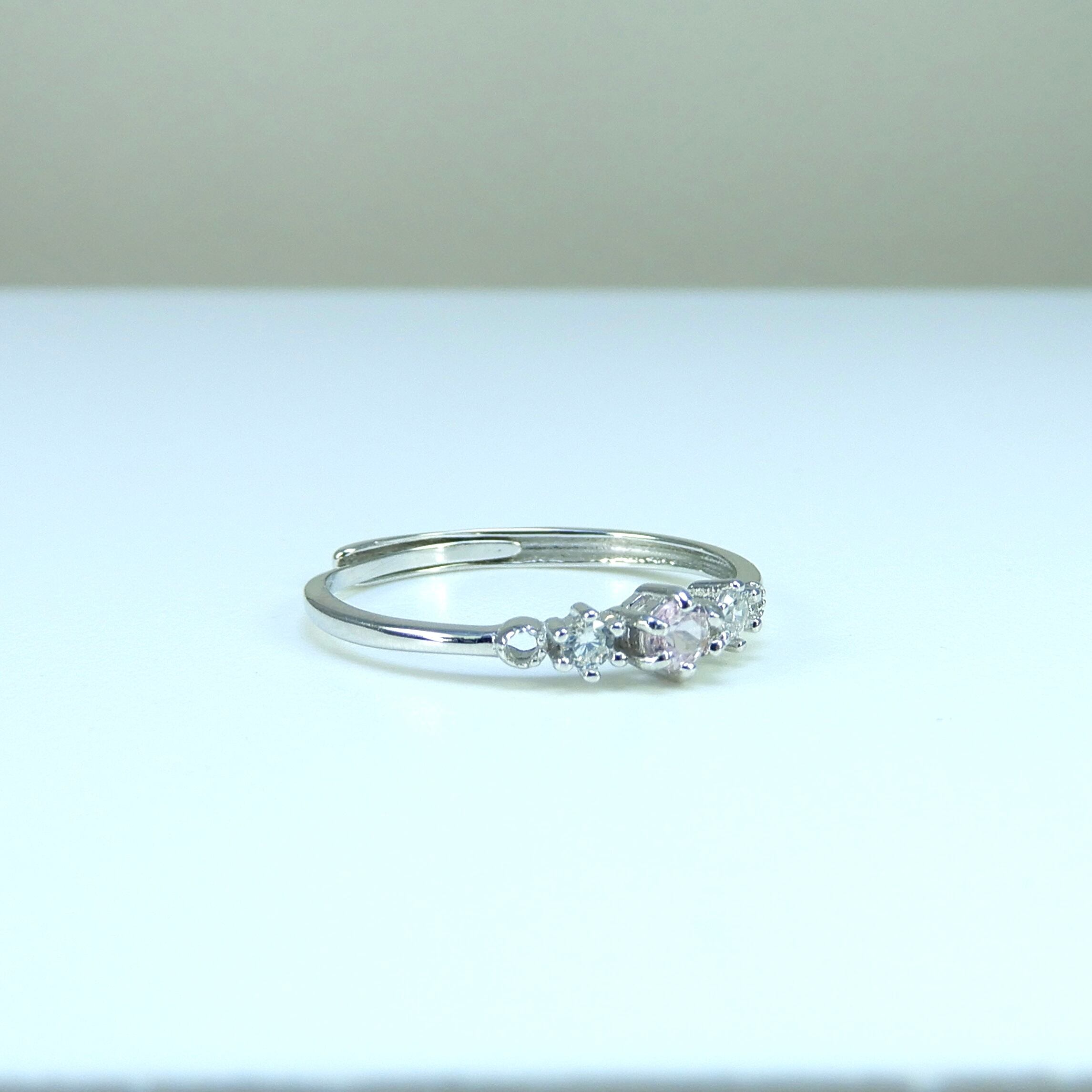 プラいちRing♦︎非加熱サファイア♦︎WGカラー《0040》