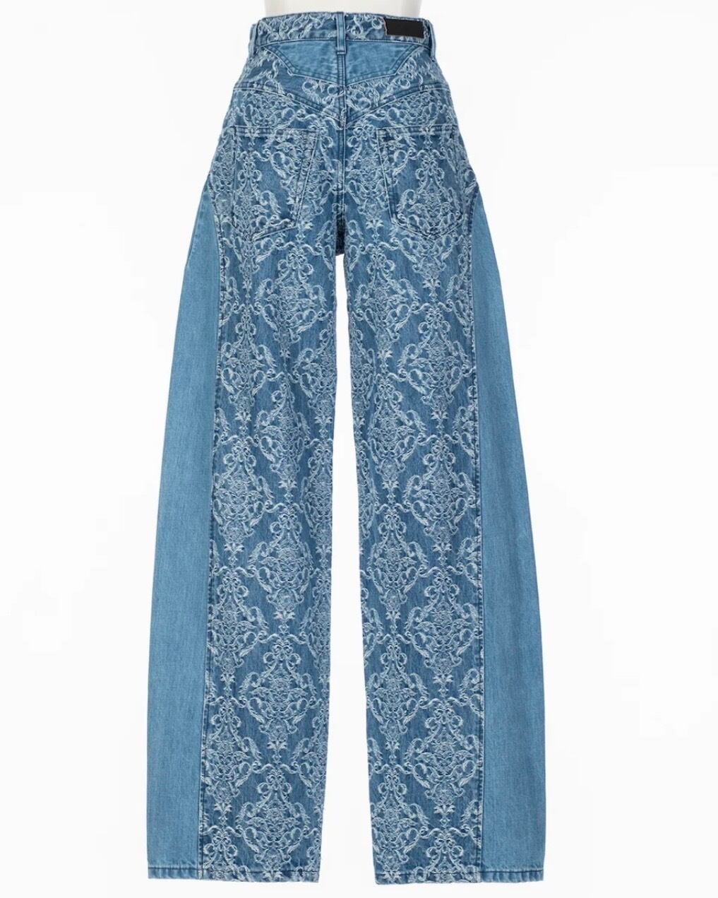 FETICO DAMASK-JACQUARD DENIM デニム FETICO / DAMASK JACQUARD DENIM CURVE FIT HIGH RISE JEANS | LA