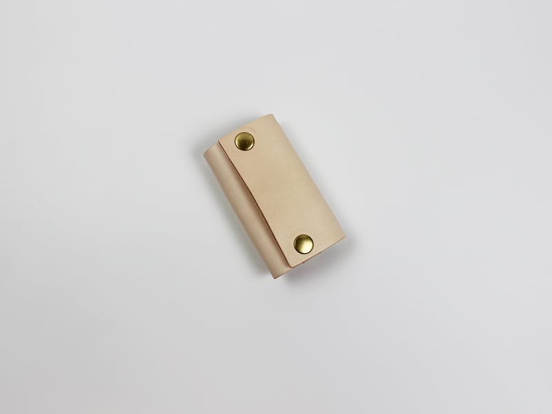 JAPAN LANSUI DESIGN 名入れ対応 ヌメ革手作り キーケース 品番