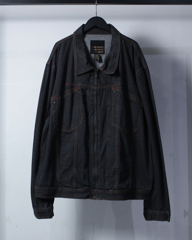 【Caka BLACK】“MARITHÉ + FRANÇOIS GIRBAUD” X Pocket Gimmick Vintage 2nd Type Denim Jacket