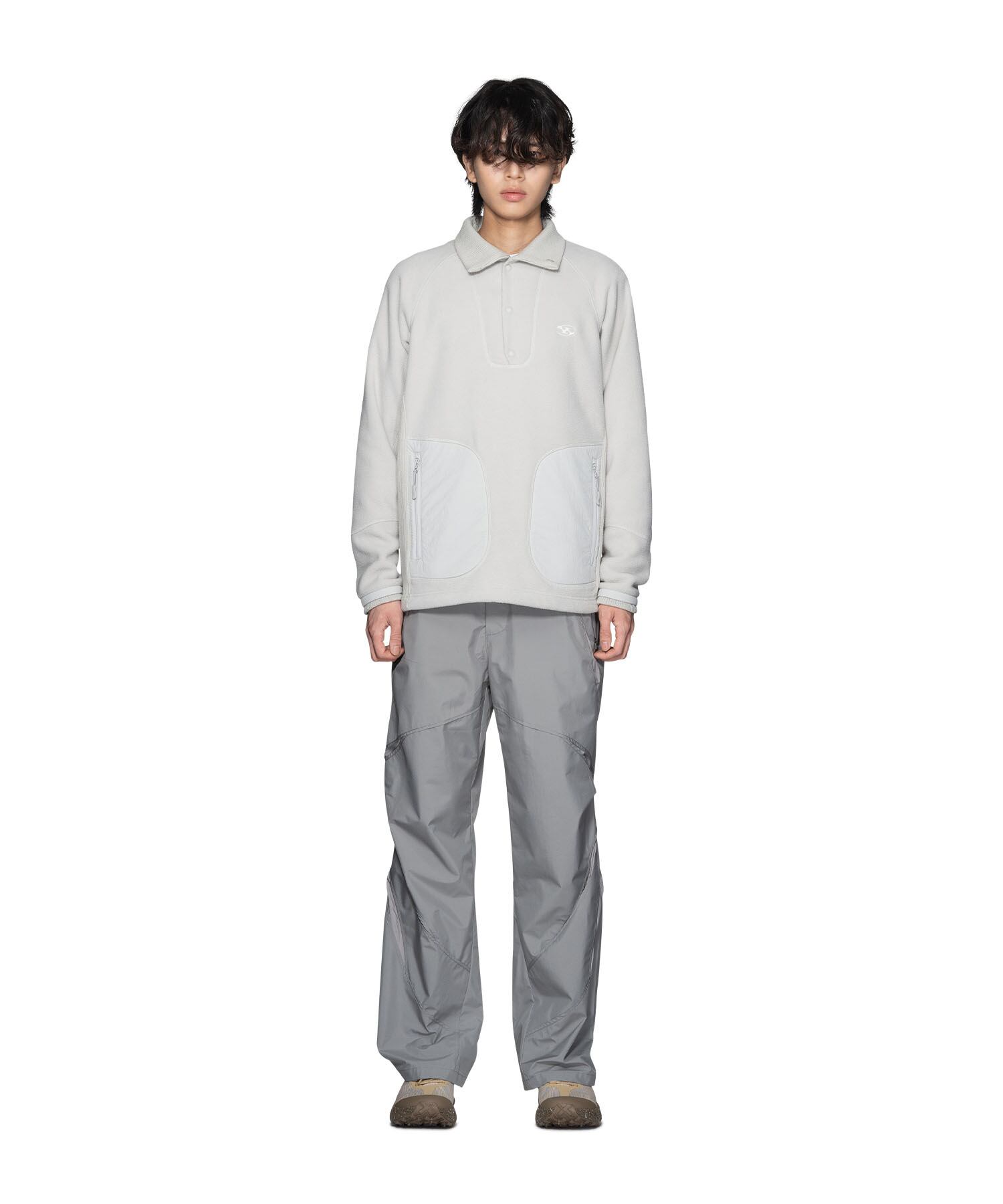 SAN SAN GEAR] 23FW COMPOUND FLEECE TOP LIGHT GREY 正規品 韓国