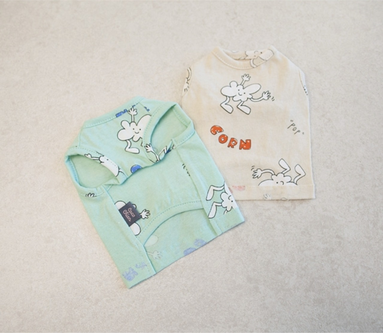 予約【coco chien】Chichi T-shirt (mint)