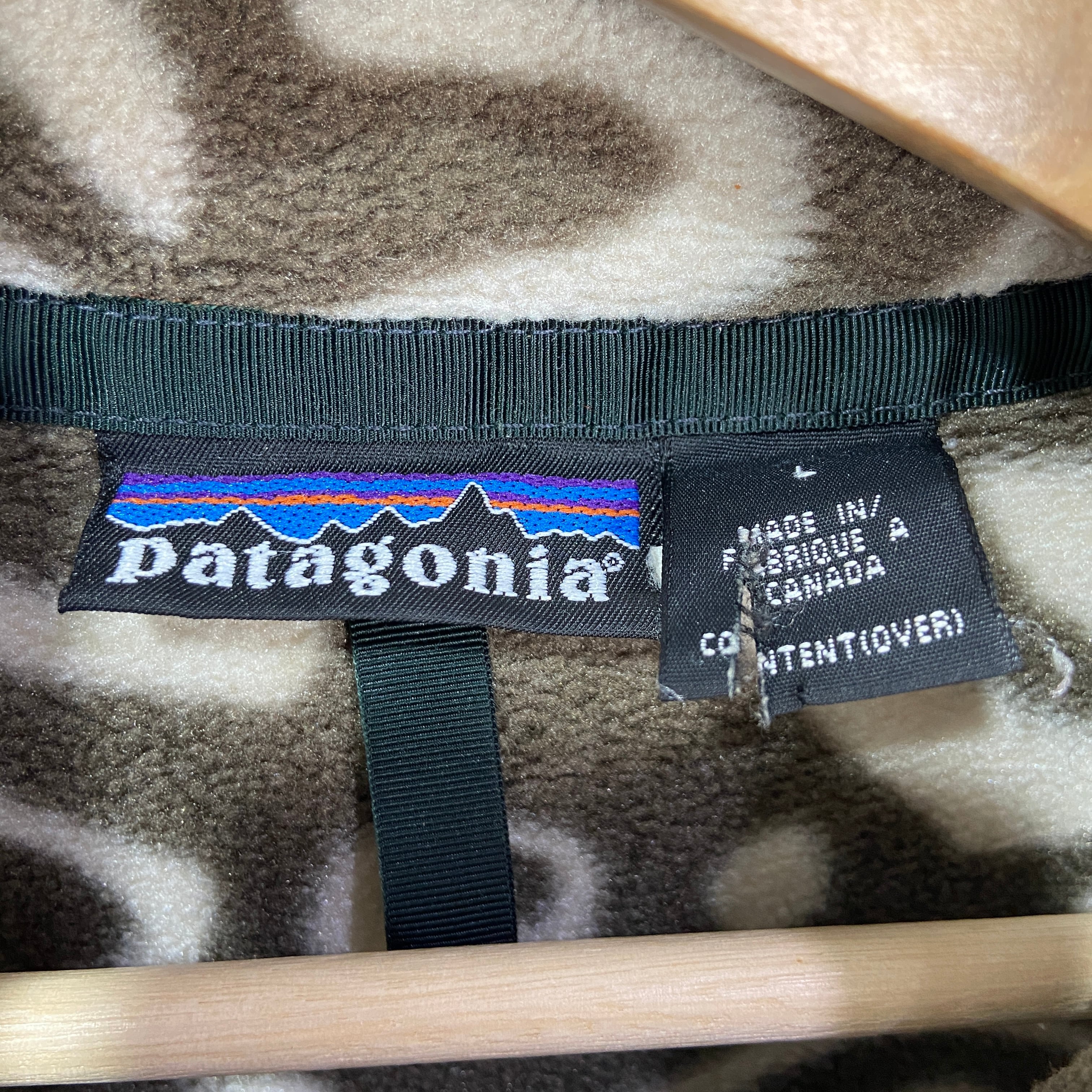 送料無料』90s Patagonia シンチラスナップT アイランドブロック 総柄