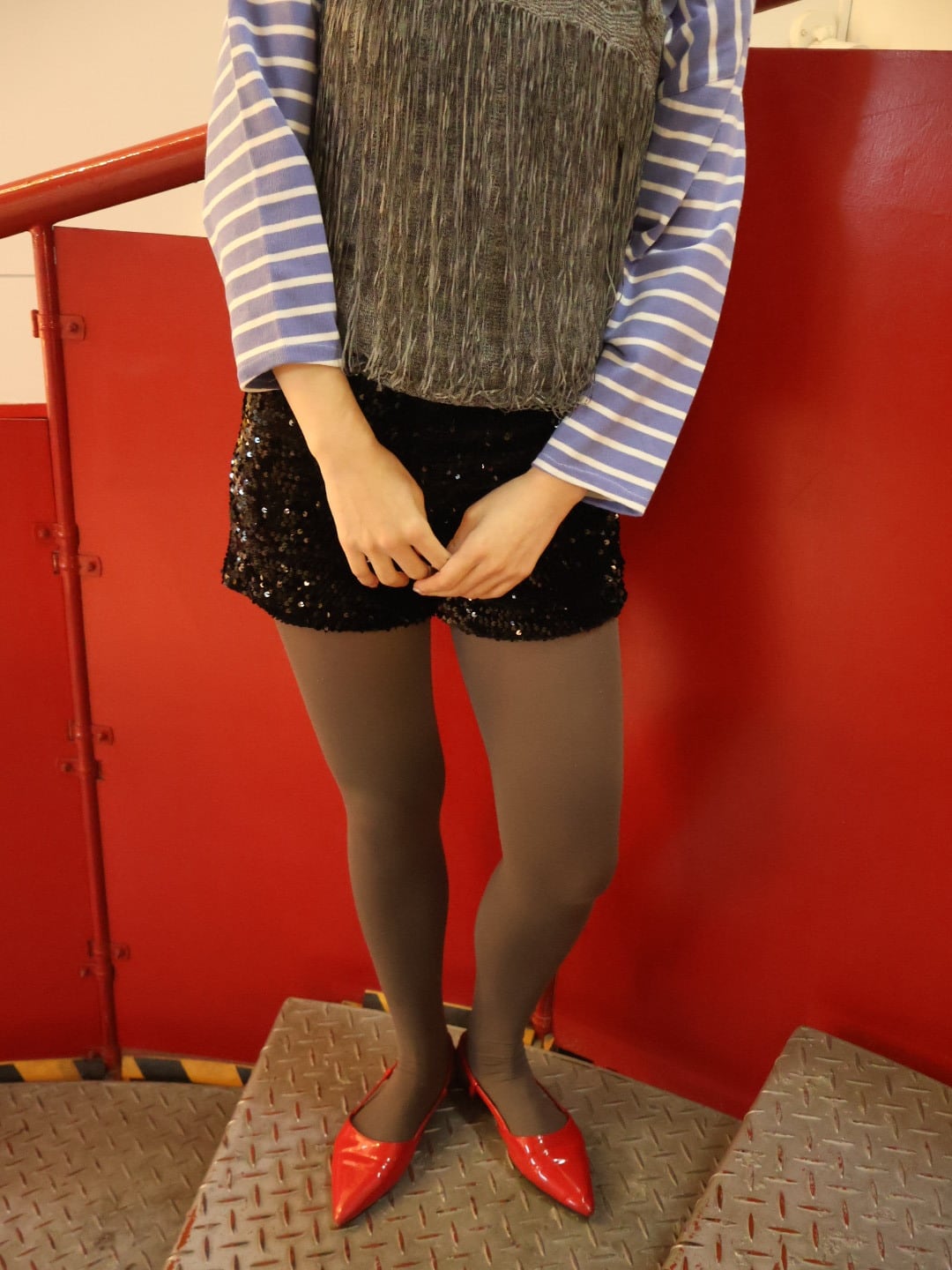 spangle mini shorts【1848】