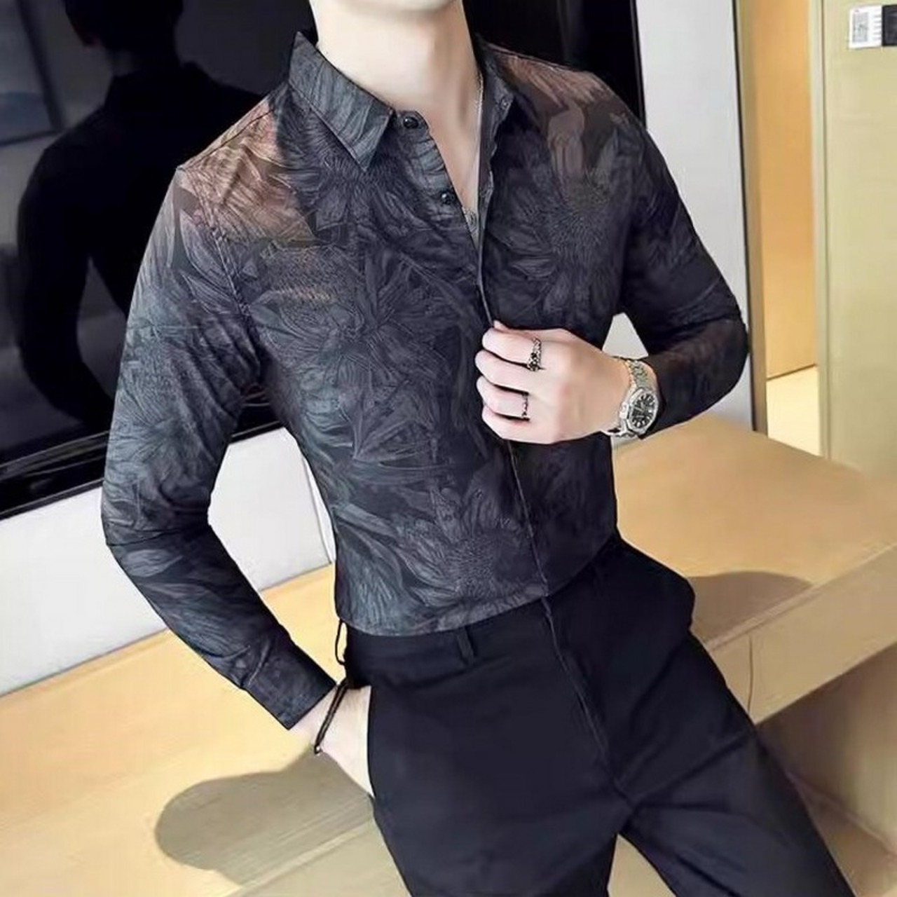 floral shirt tops 00201