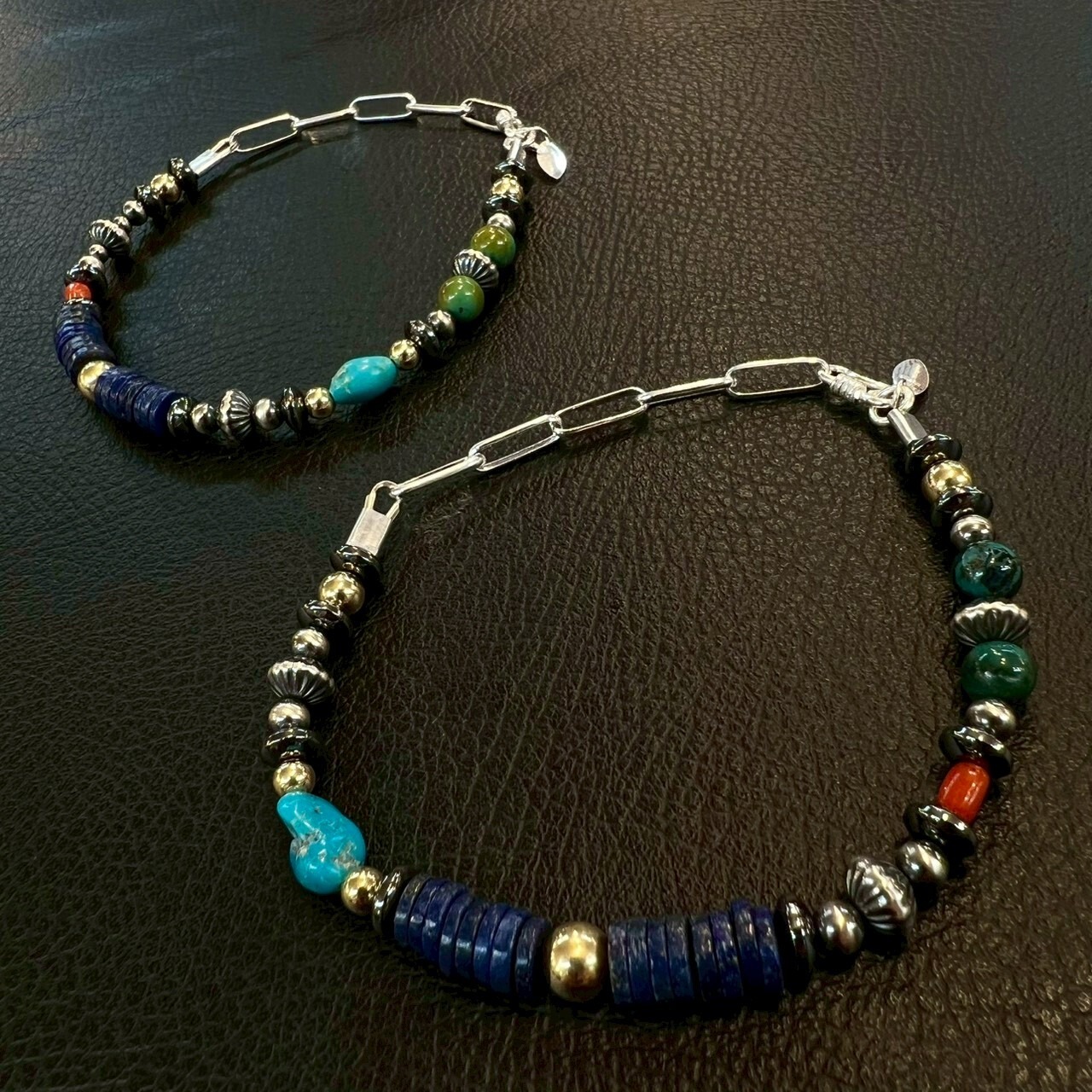 ブライト（Bright）ブレスレット（Wave Lapis Lazuli) 17〜22cm - 4