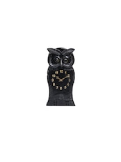 MECHANICAL WOODEN OWL CLOCK(Turning-Eyes, Black Forest)