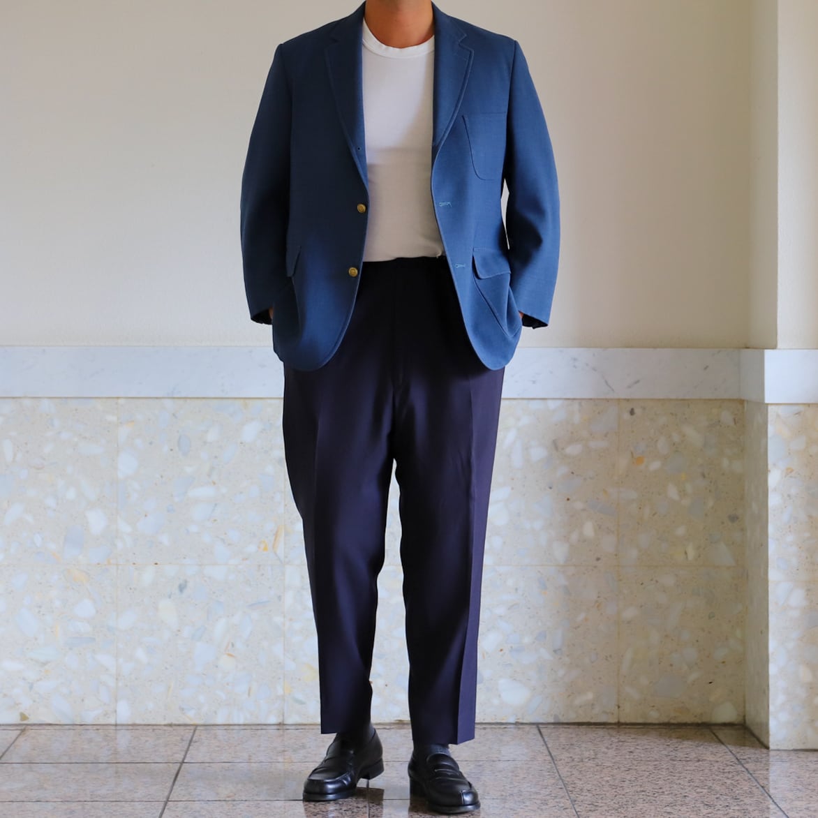 極美品】70s BROOKS BROTHERS Navy blazer made in USA about size41
