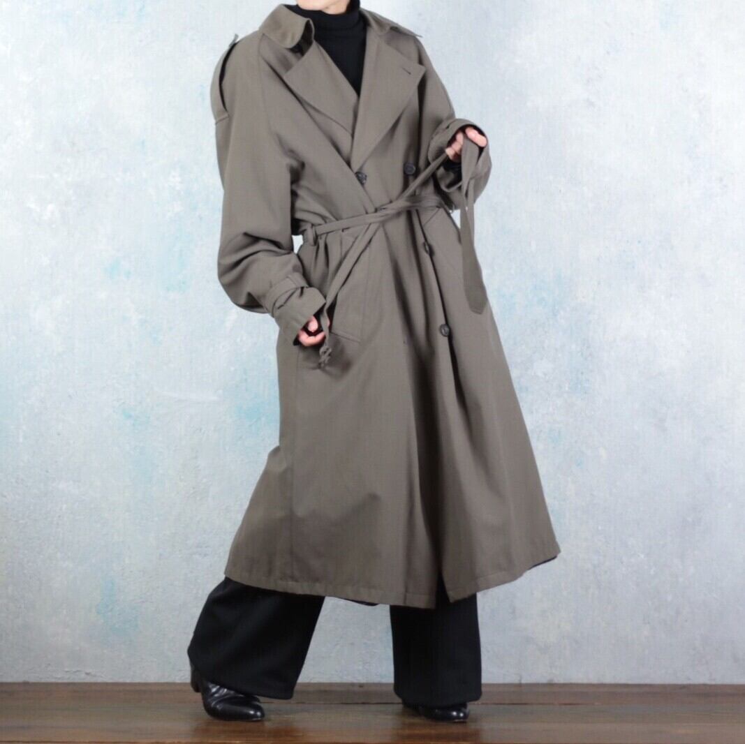 ヴィンテージ 90s Pierre Cardinトレンチコート 1990's Pierre Cardin オーバーサイズ スムーストレンチコート 着脱
