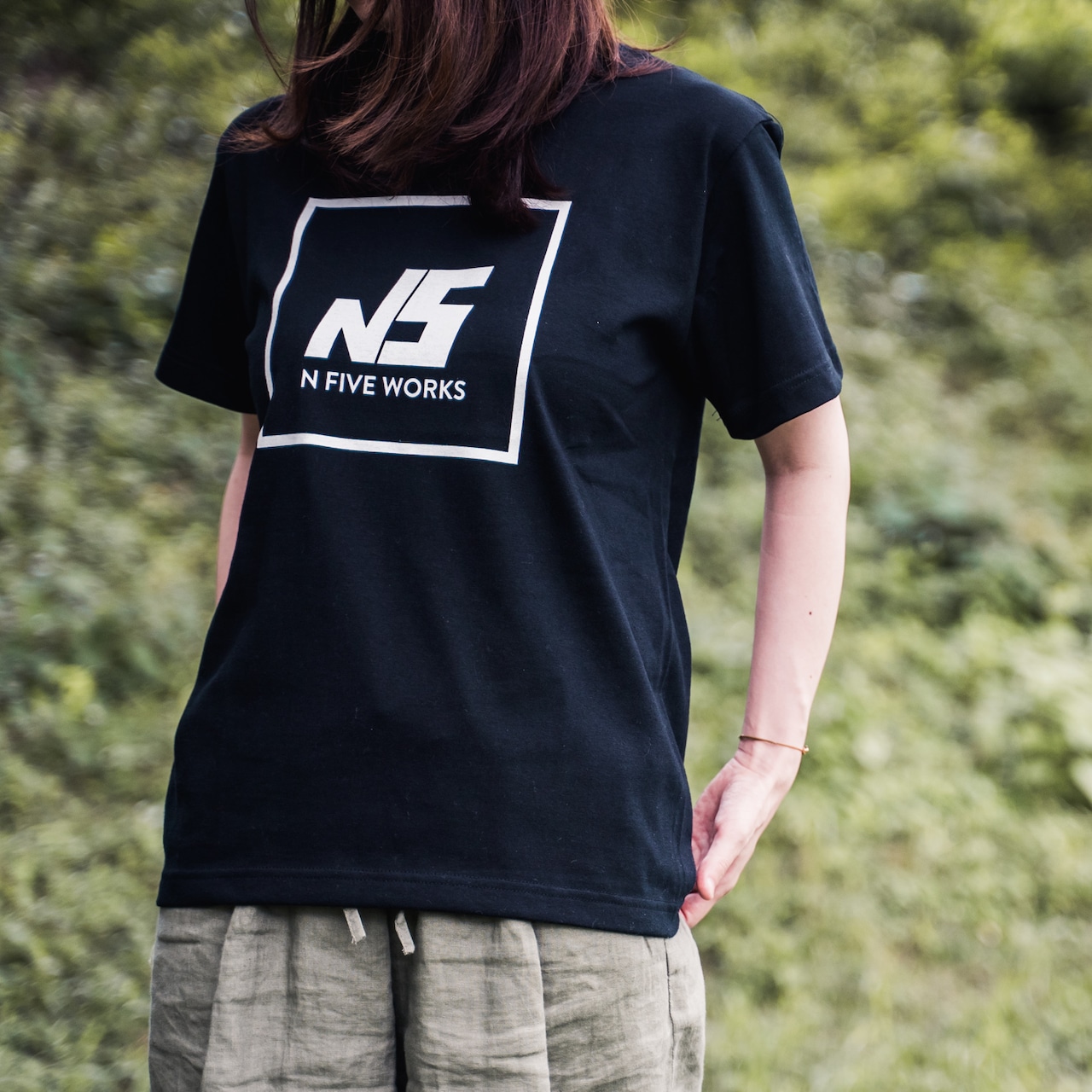 N5 ロゴTシャツ 半袖 黒