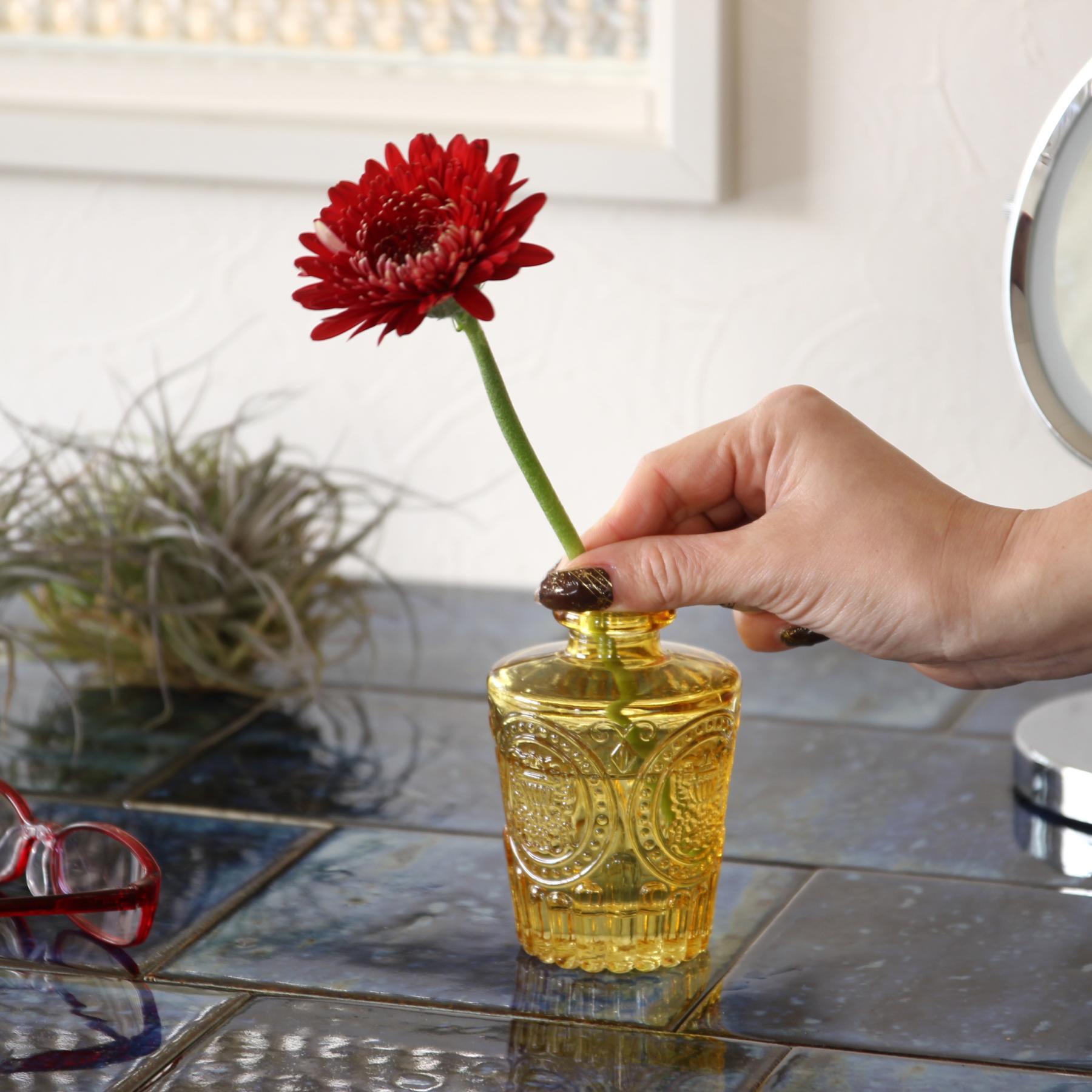 プチフラワーベース セットゥ アンバー ｜ 花瓶 花 花器 一輪挿し