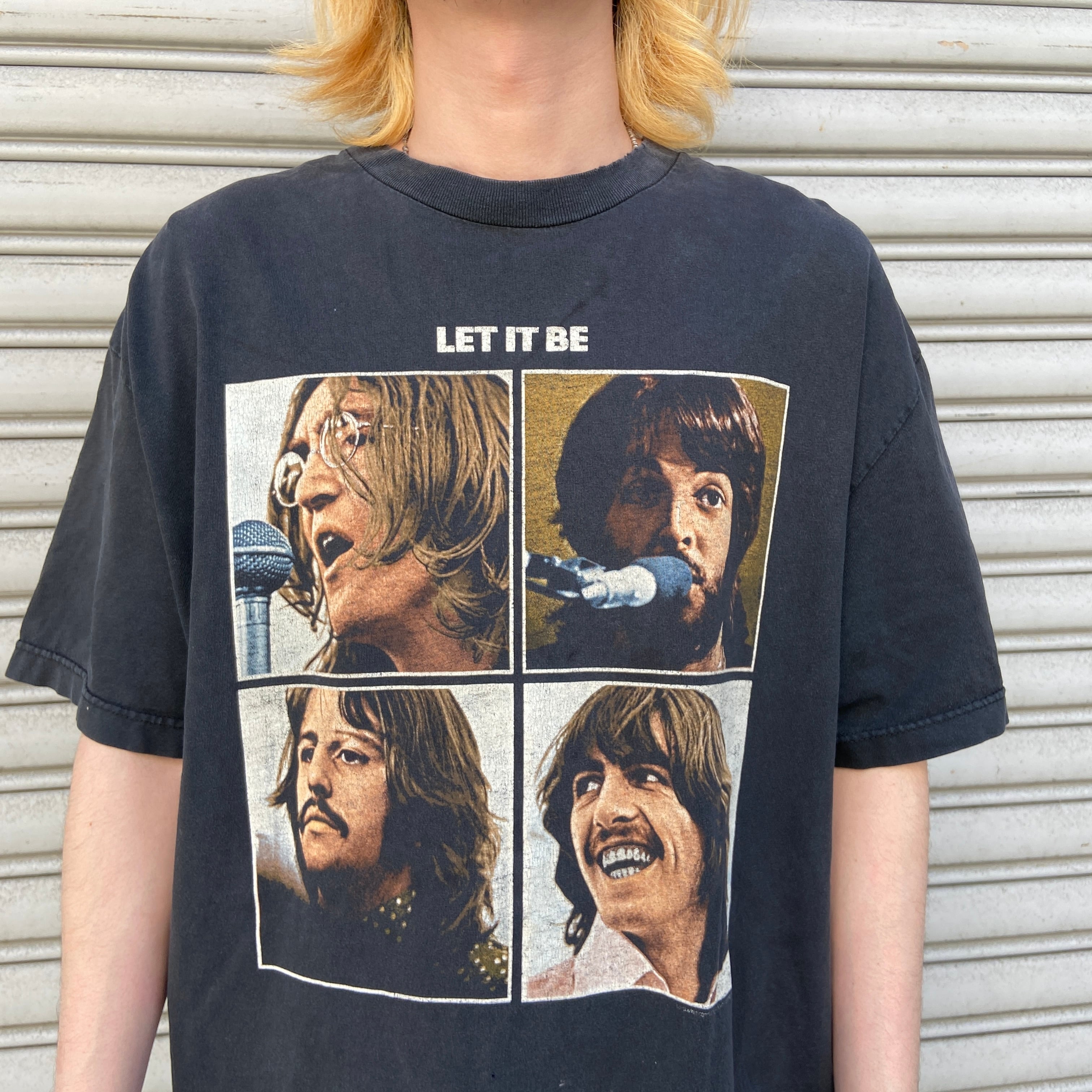 00s Beatles フォトTシャツ LET IT BE ボロ ビートルズ | 古着屋 Uan