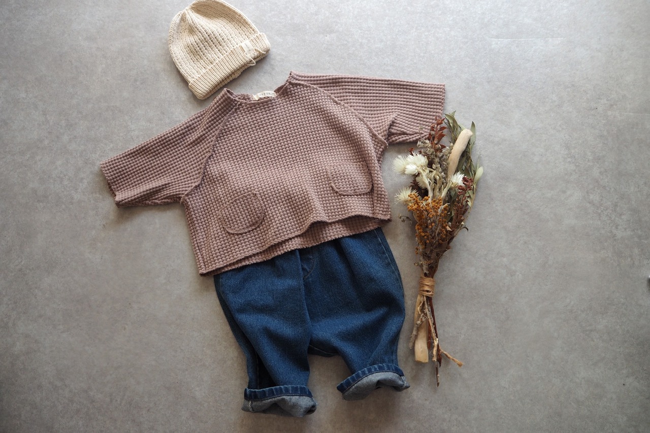 【anggo】クロッフルカットソー (mocha)80〜120cm【230903an】 - 5