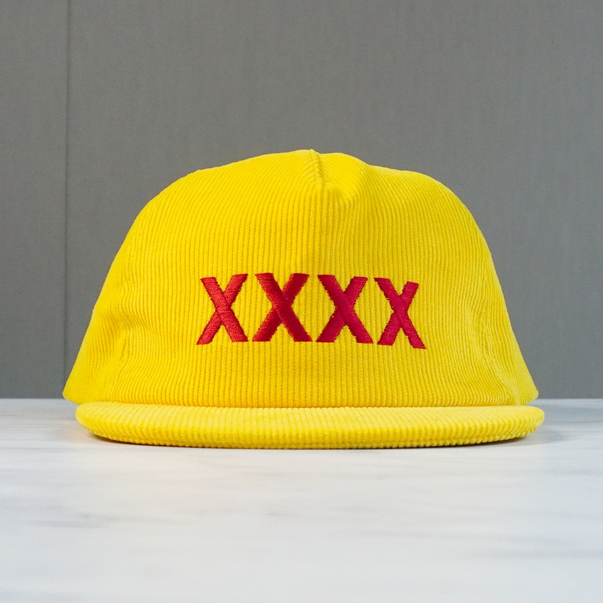 XXXX BEER】フォーエックスビール コーデュロイキャップ XXXX刺繍ロゴ