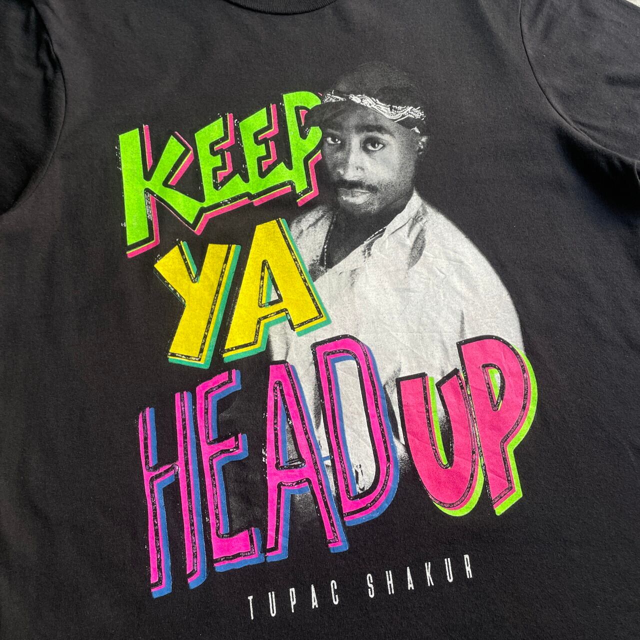 2PAC フォトプリント ラップTシャツ メンズM 古着 TUPAC ツーパック 