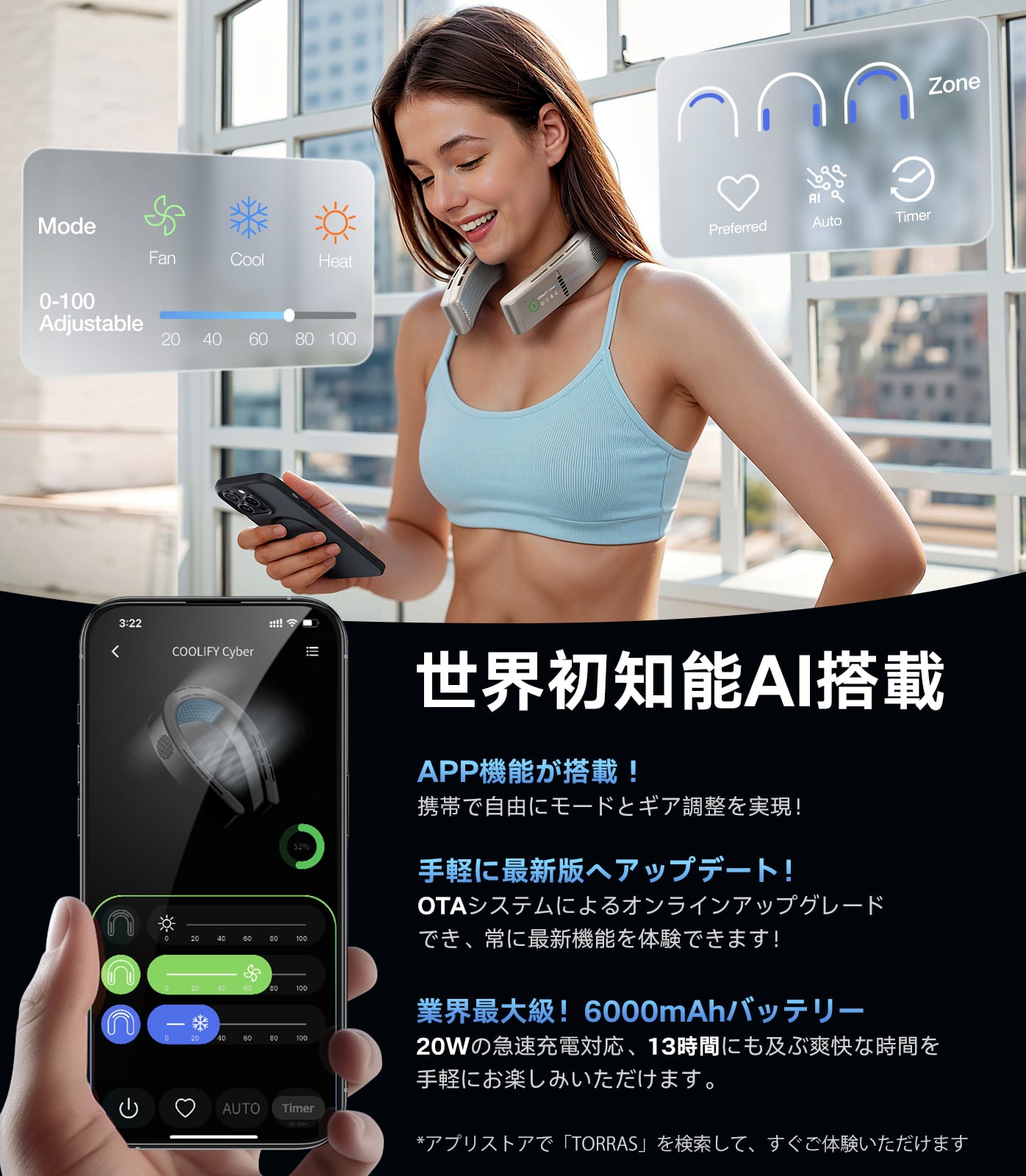 TORRAS（トラス）COOLiFY Cyber ネッククーラー【2025年モデル・テレビ