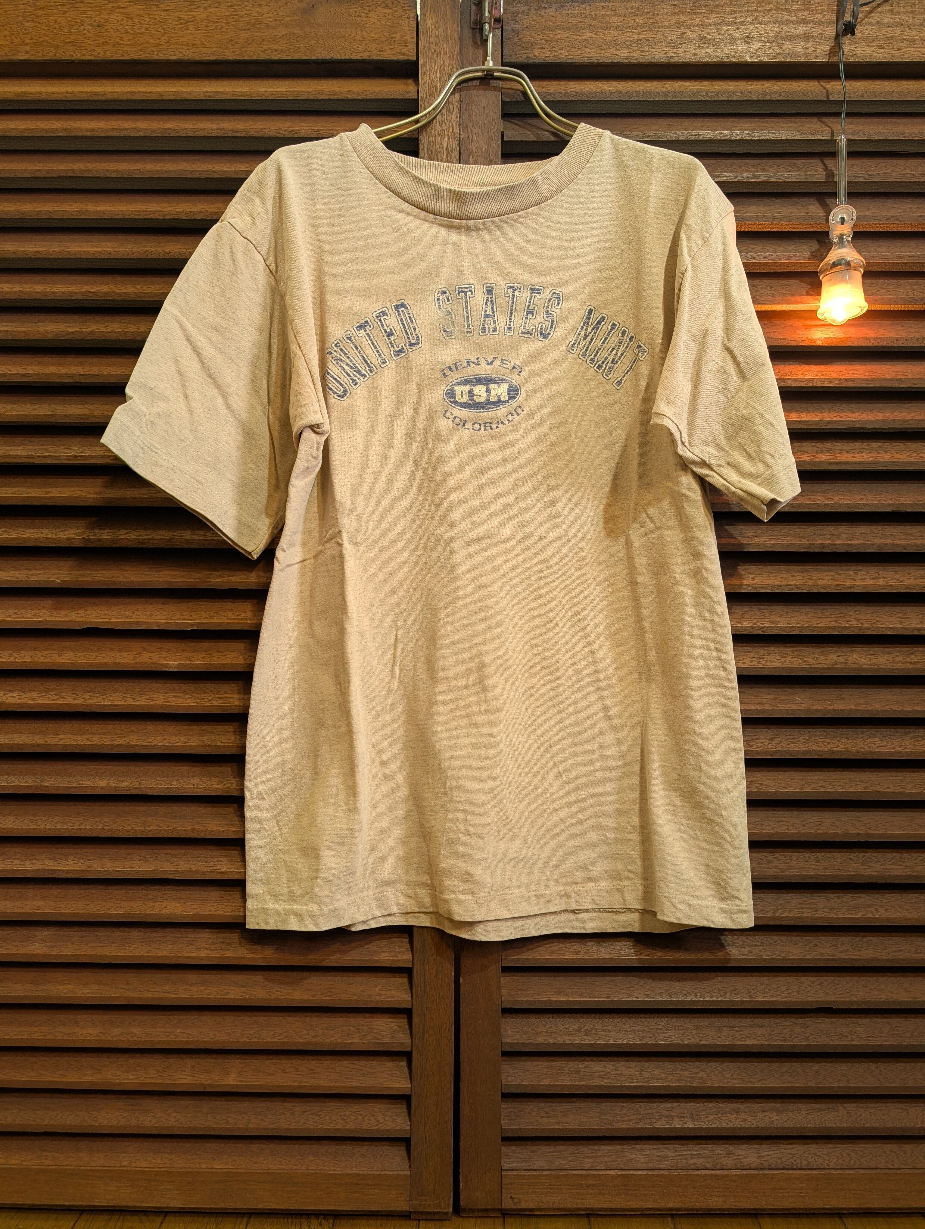90s USA United States Mint T-Shirt Beige