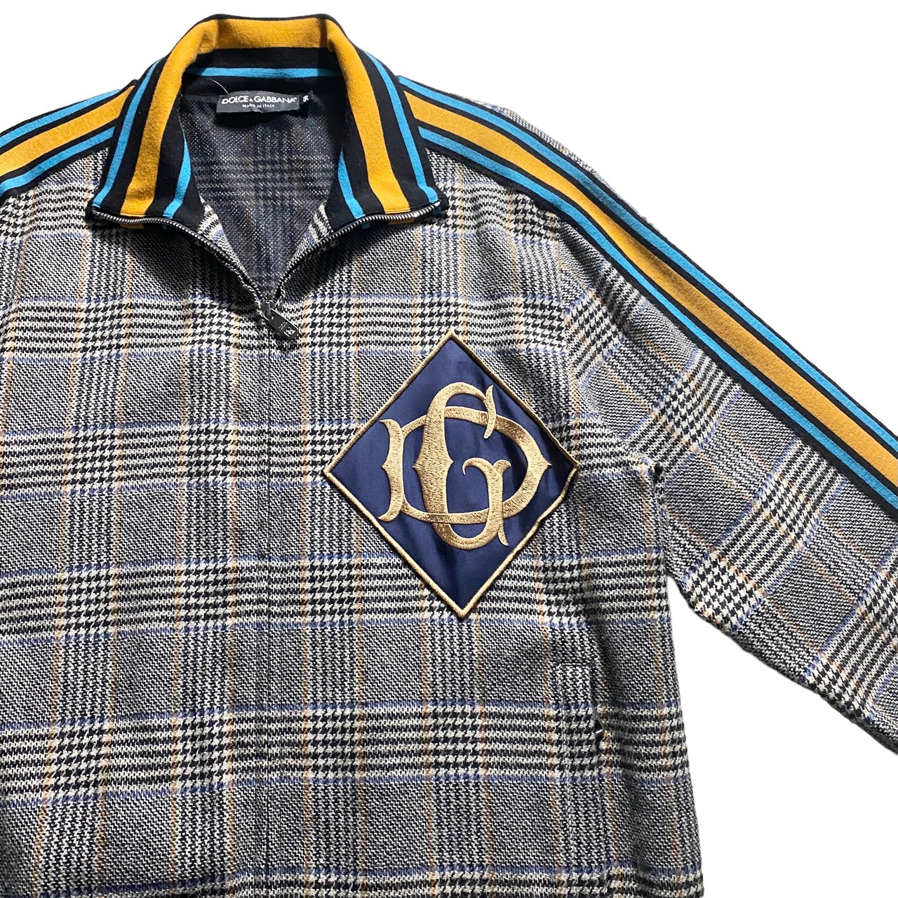 DOLCE&GABBANA glen check track jacket × slacks set-up