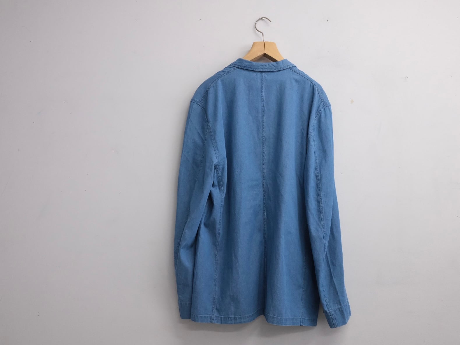SEEALL” OVERSIZED SHAWL COLLAR JACKET DENIM WASHED” | Lapel online