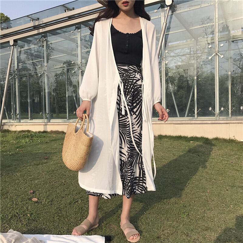 トップス ブラウス カーディガン ミモレ ミモレ丈 ロング 袖あり 長袖 襟なし フレア セミフレア シフォン ウエストリボン 前開き かわいい 大人可愛い きれいめ シンプル カジュアル 大人 上品 おしゃれ 大人女子 こなれ感 ラフ ルーズ エレガント とろみ感 抜け感 無地 春 トップス ブラウス カーディガン ミモレ ミモレ丈 ロング 袖あり 長袖