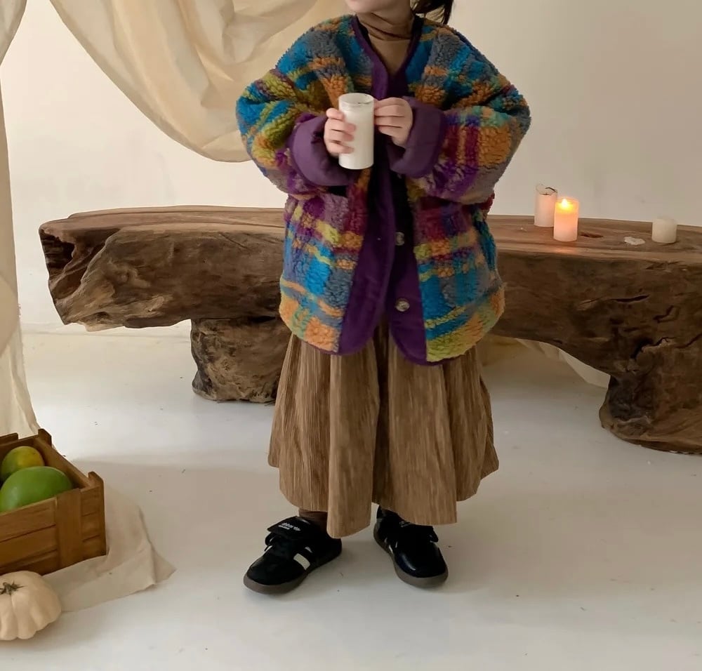 6size / キッズサイズカラフルボアジャケット | jbgcompany