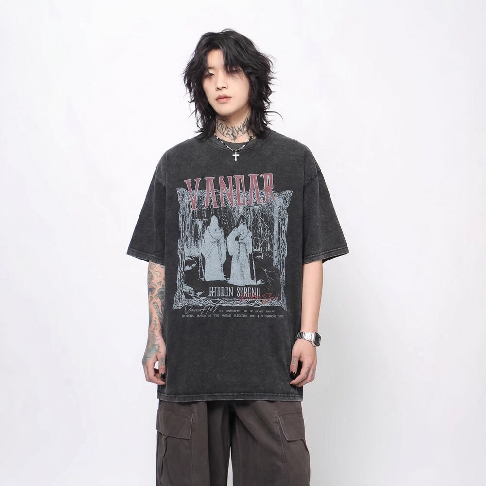 VINTAGE ストリート 宗教儀式プリントTシャツ T2089 | wshot