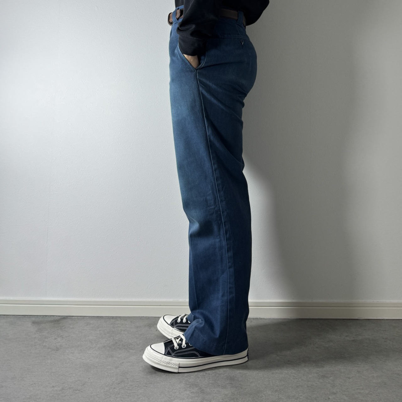 90s Dickies 874 work pants "made in USA" navy W31L29.5相当 古着 - 19