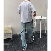 ウォッシュドプリントTシャツ A4133