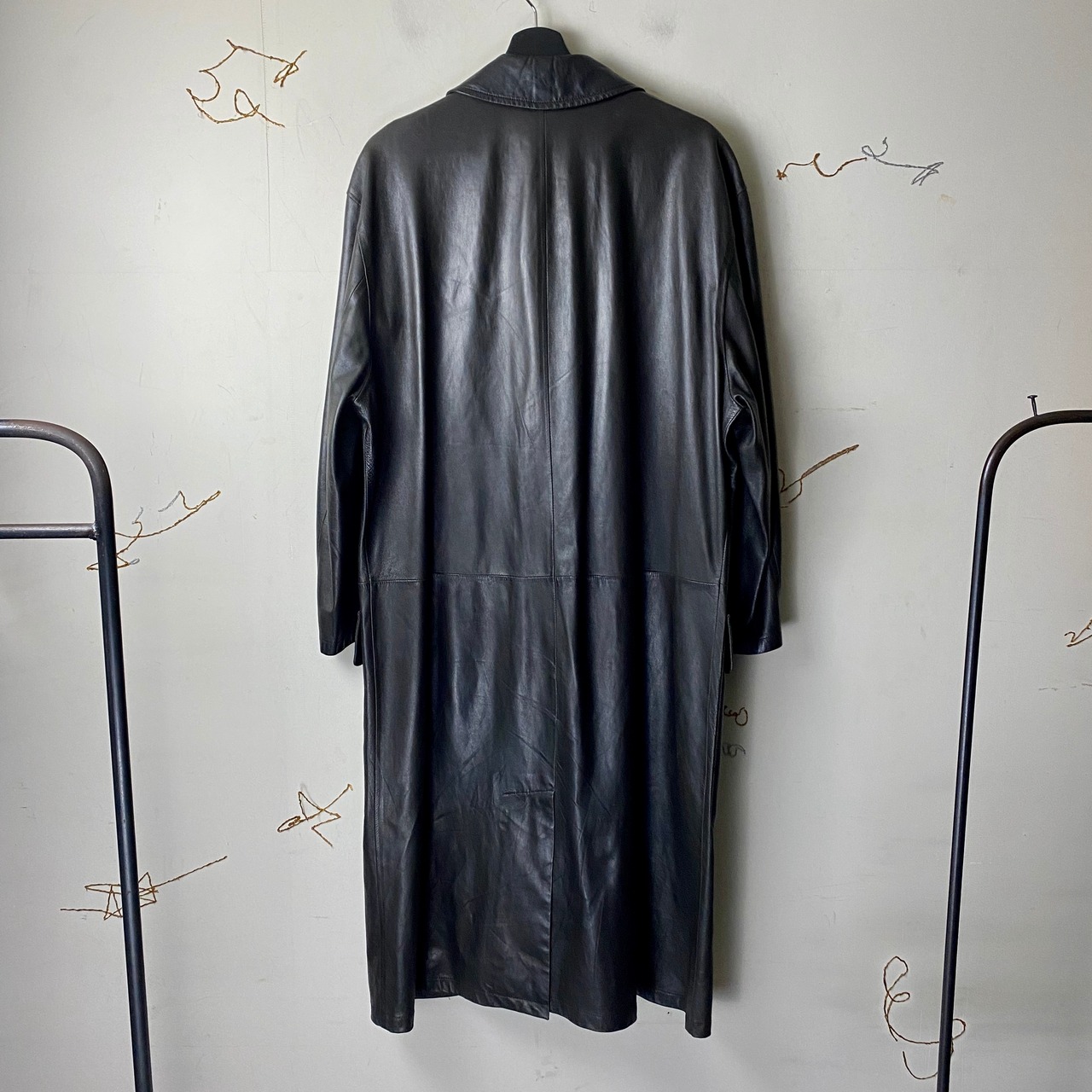 HERMES leather coat 