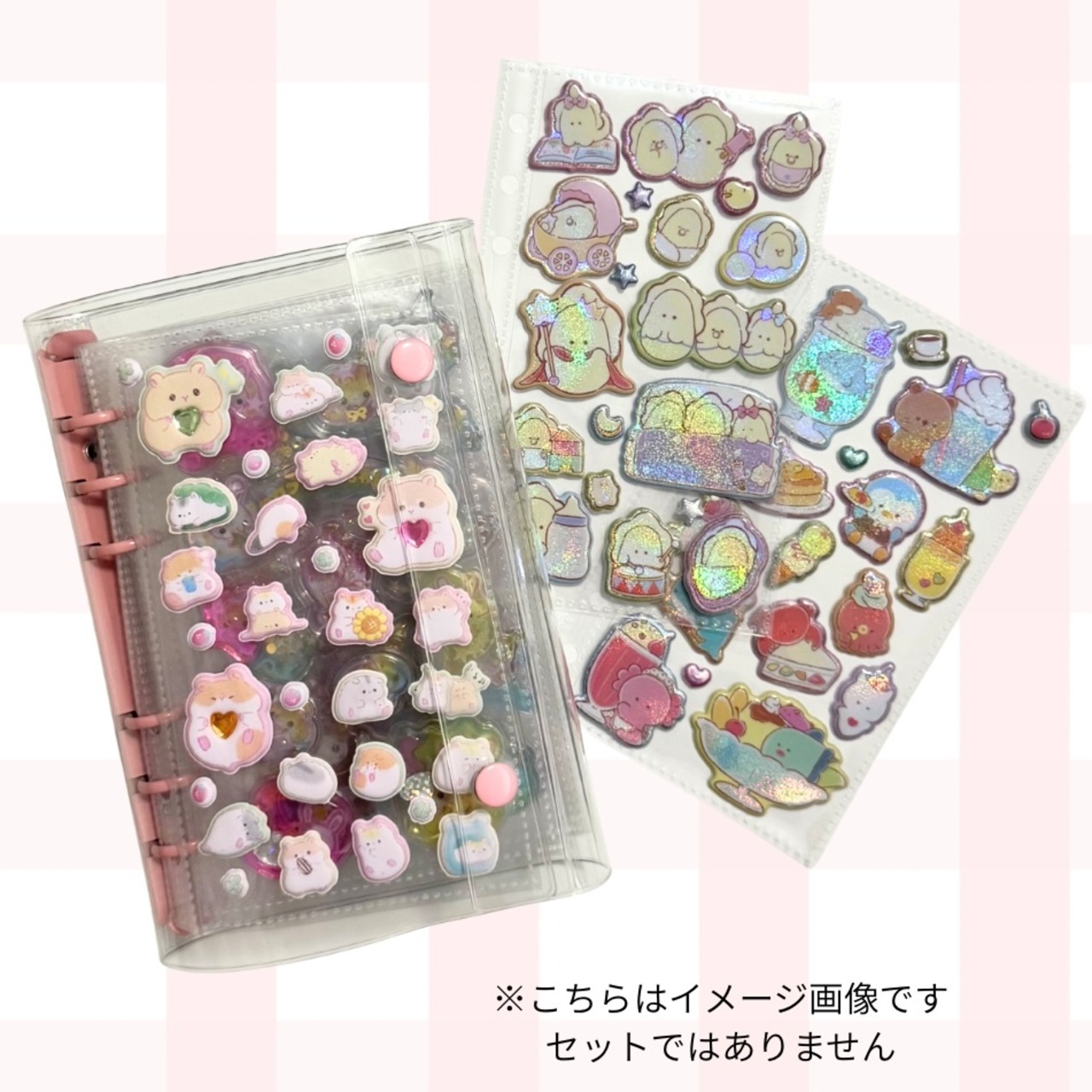 つぶらな瞳のぷくきらシール　なまがき - 3