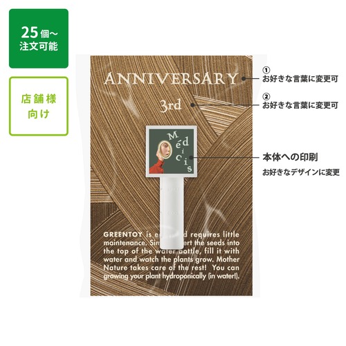 【25個～ 注文可能】グリーントイ オリジナル製作｜カードパッケージ【CT4】