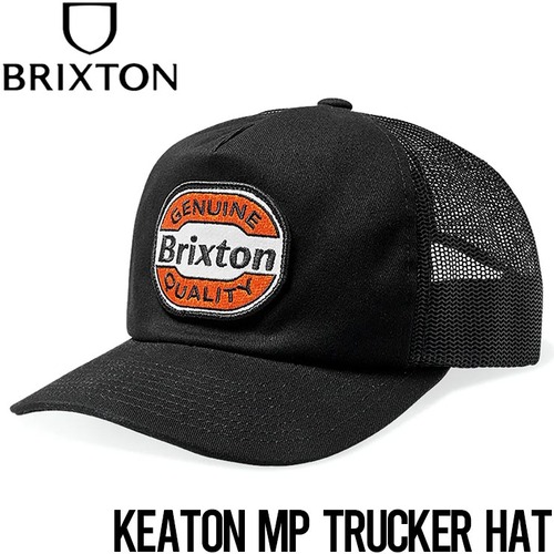 メッシュキャップ 帽子 BRIXTON ブリクストン KEATON MP TRUCKER HAT 11673 BKBLK 日本代理店正規品