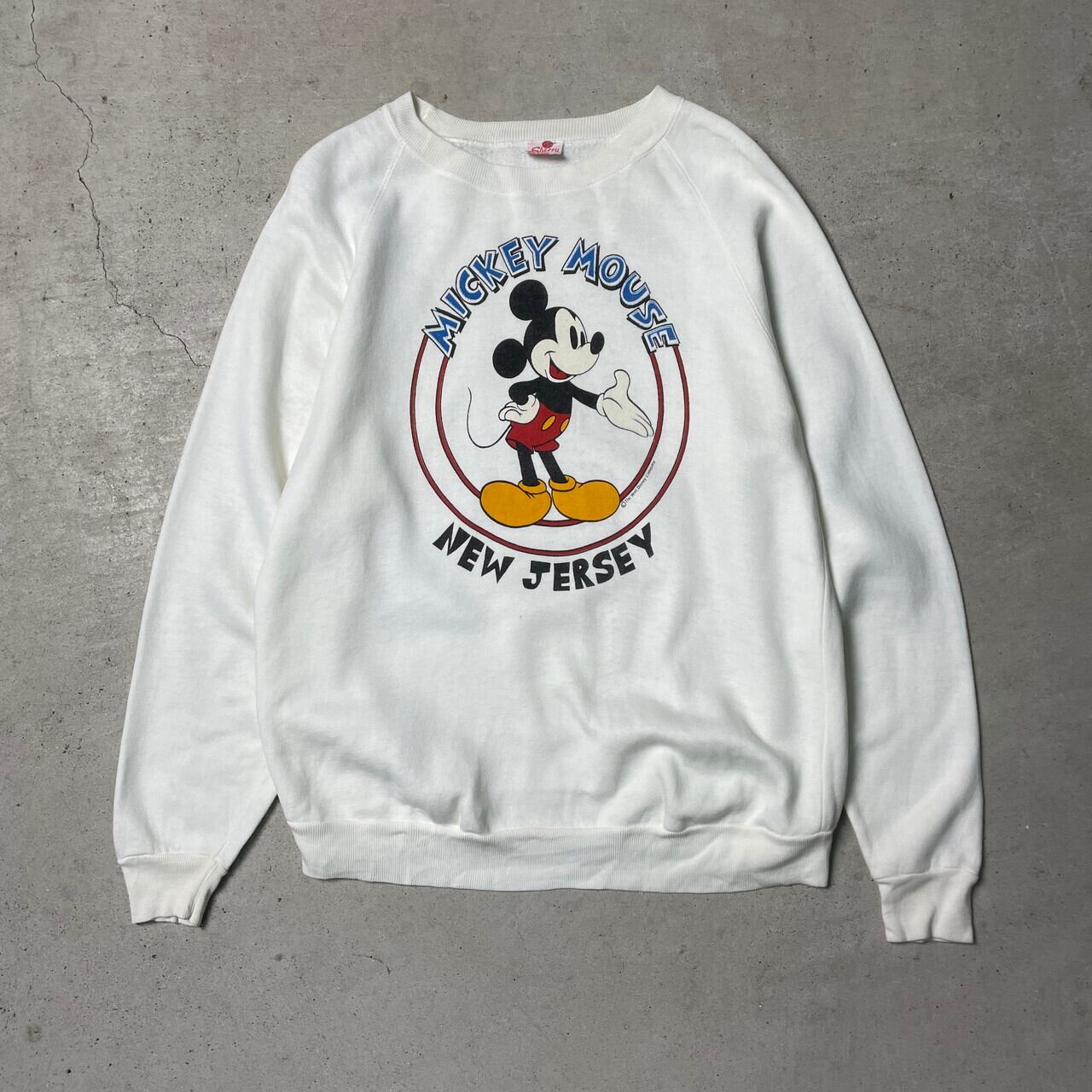 70s Disney ディズニーミッキーラグラン スウェット USA製 希少 美品
