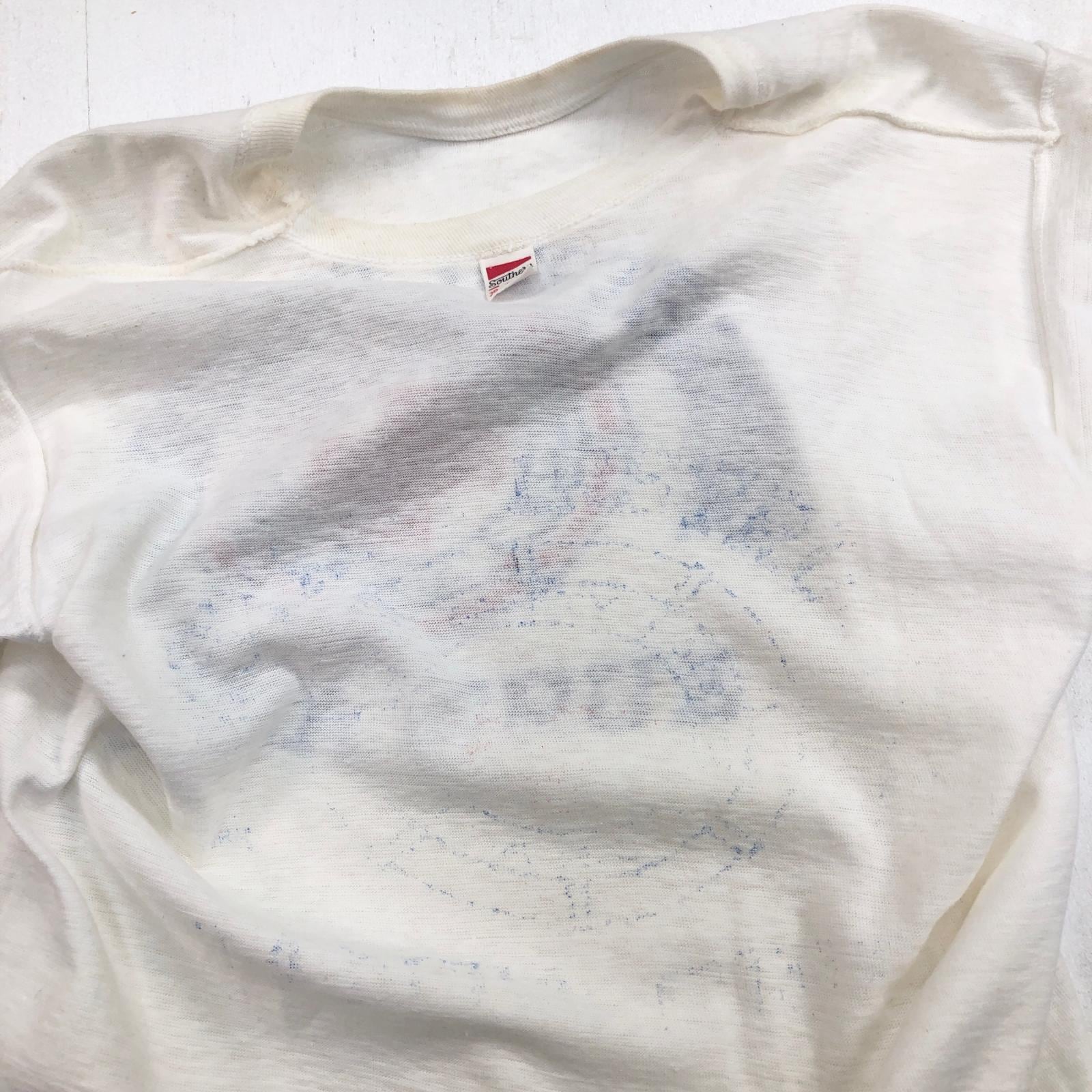 RUSSELL SOUTHERN ラッセル 50- 60年代 染み込み プリントTシャツ タグ