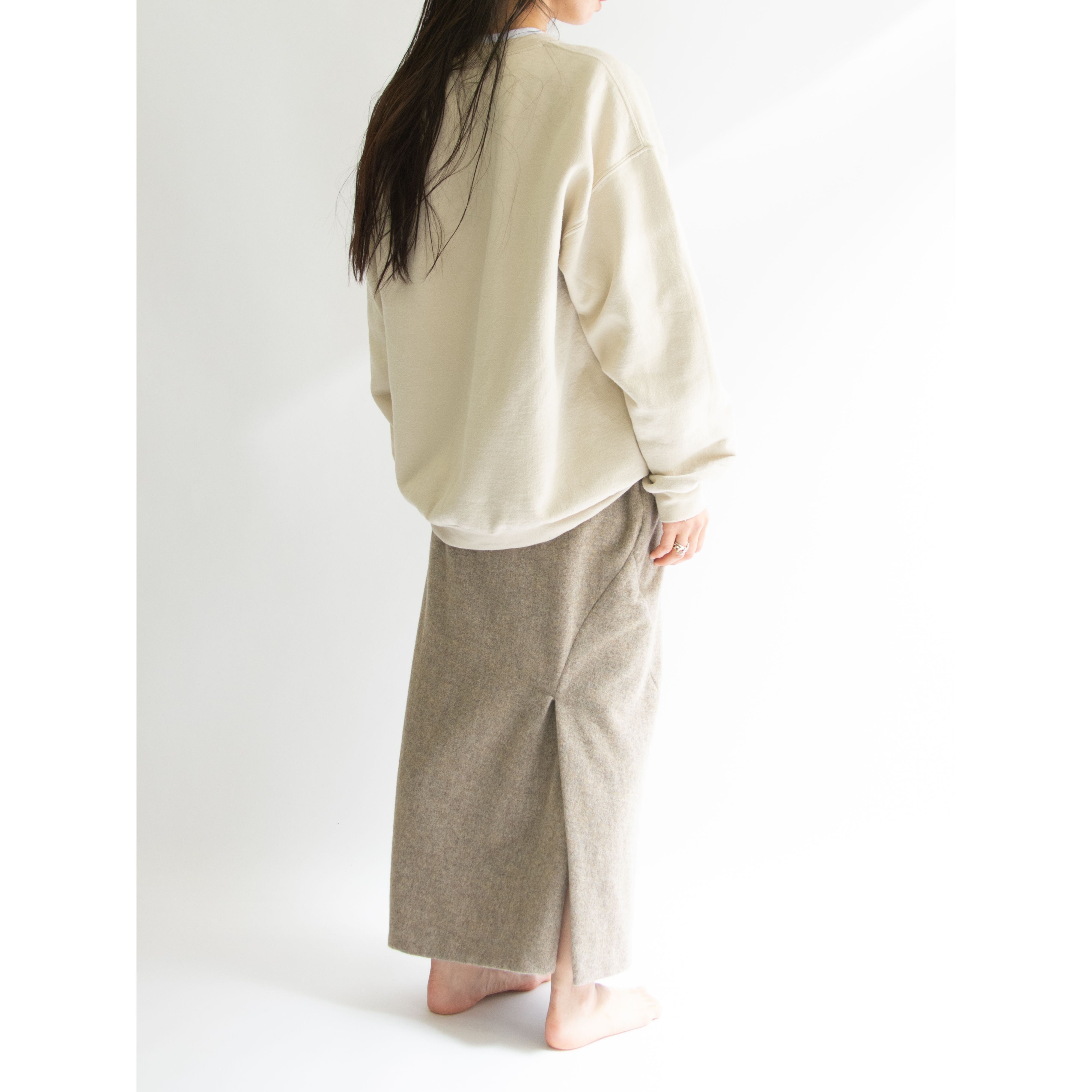 【JIL SANDER】Made in Italy 90's 100% Wool Long Slit Skirt（ジルサンダー イタリア製ウール ロングスリットスカート）