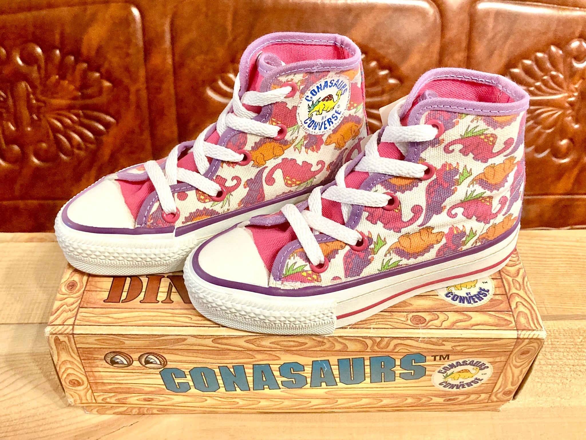 converse（コンバース） CONASAURS（コナソー シリーズ）恐竜 ハイカット 10 18cm ピンク 2310 | freestars