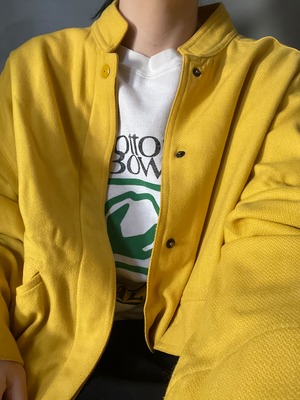 vivid yerrow wool jacket