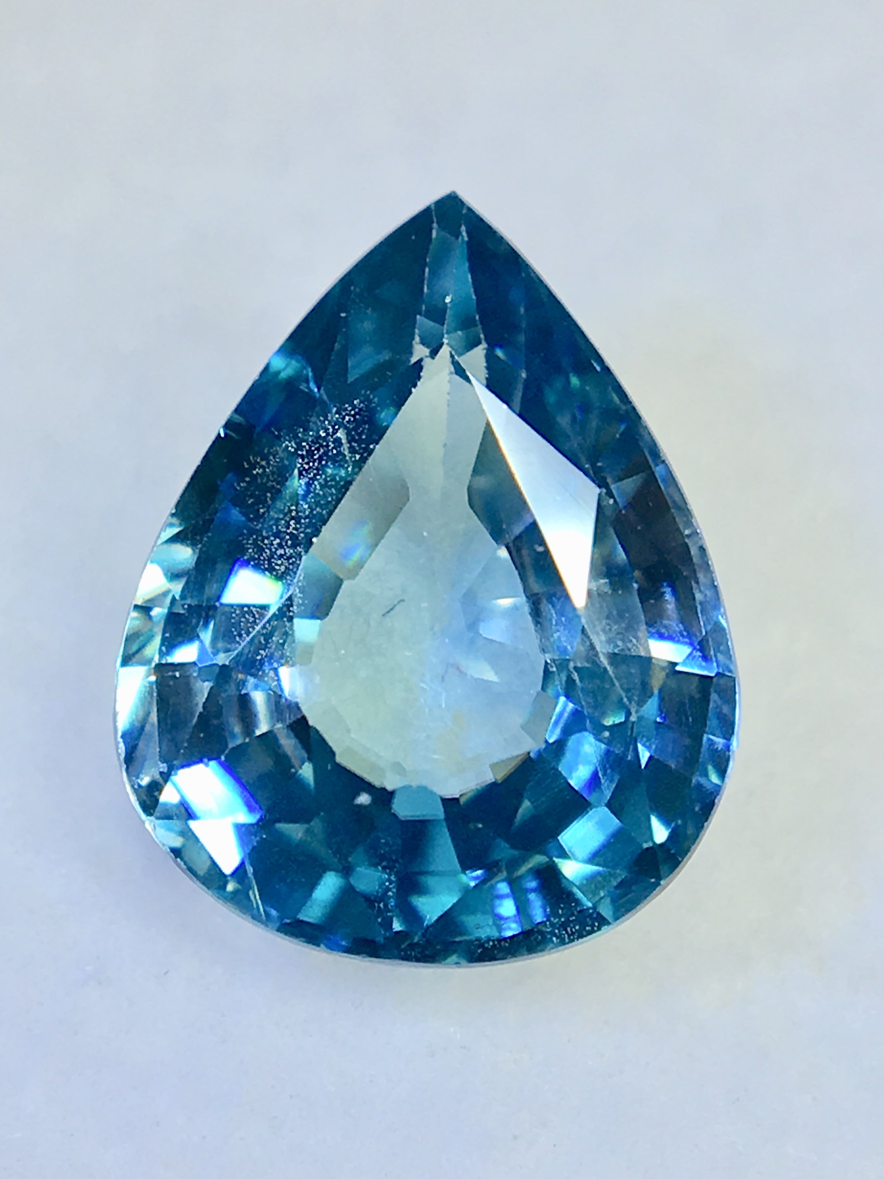 極美品！　ブルージルコン　0.49ct ルース（LA-6400）