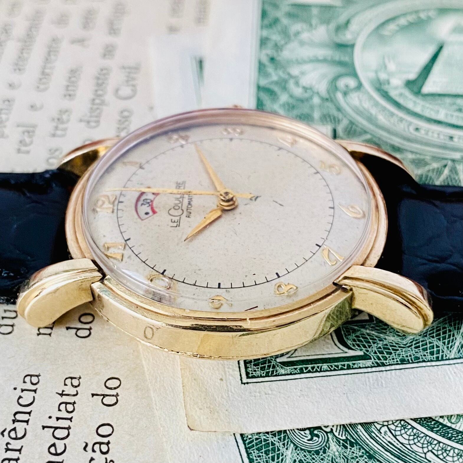 【高級時計 ジャガールクルト】LeCoultre 481 パワーリザーブ インジケーター 10kgf 自動巻 メンズ レディース アナログ 腕時計