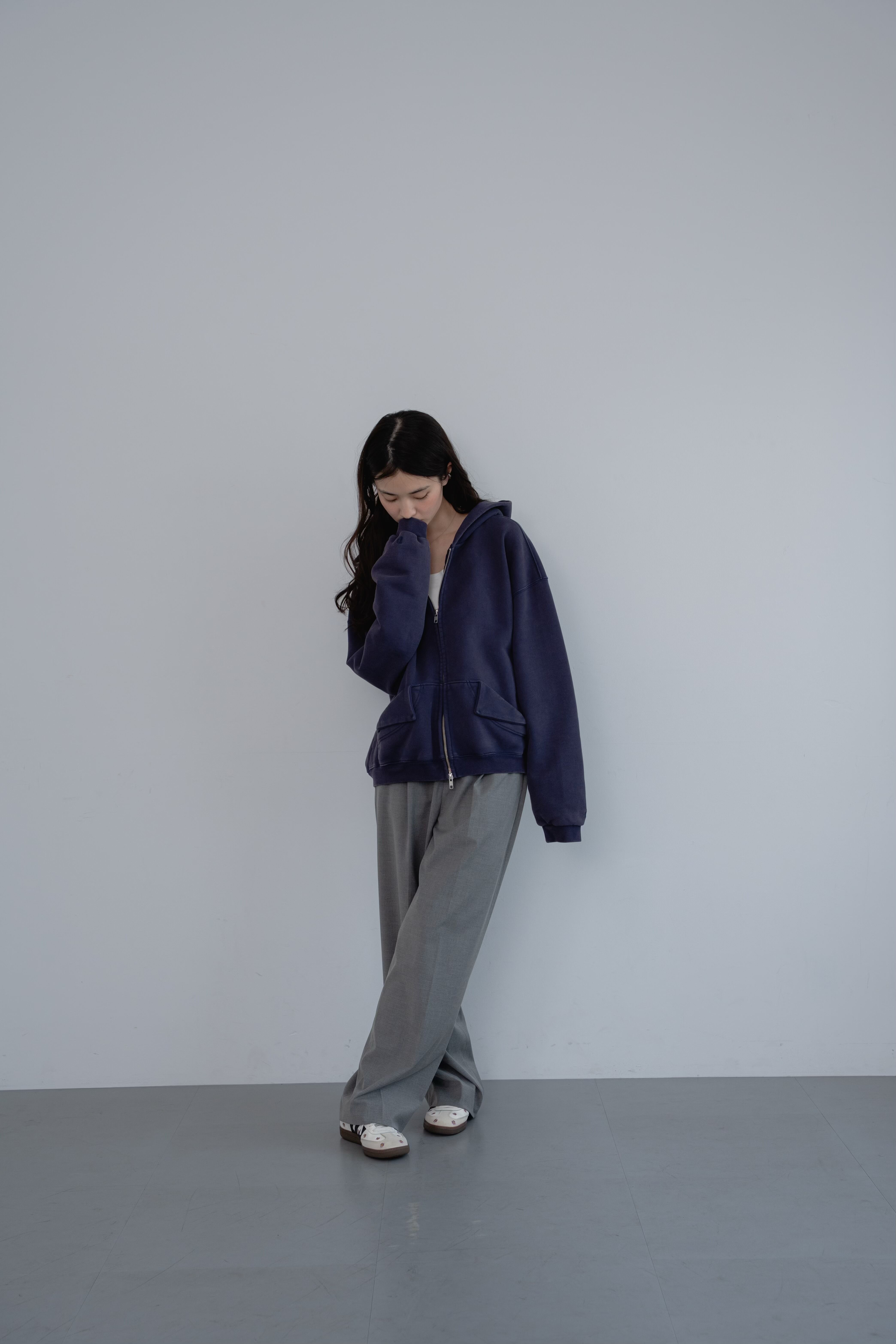 fade cotton zip hoodie | philme