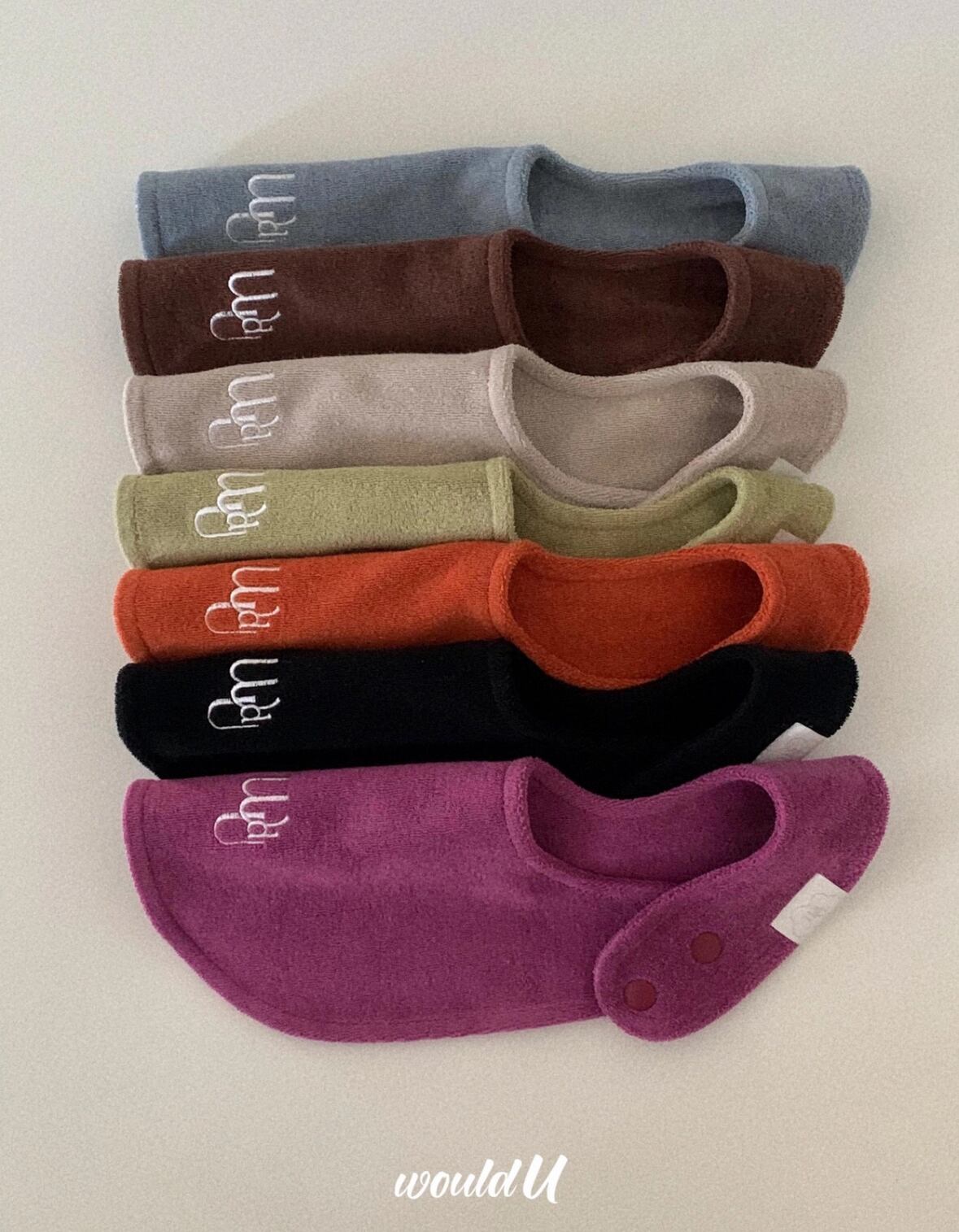 【予約】wouldU/cloud terry bibs (fall-winter line)